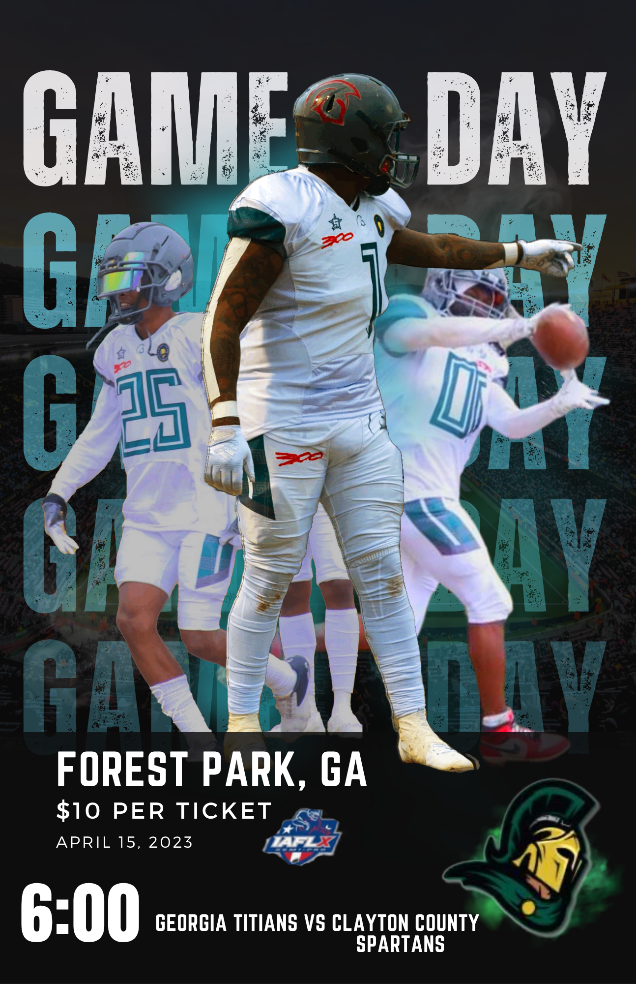 Georgia Titans — Game Day